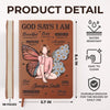 I Am As Strong As God Says - Family Personalized Custom Leather Journal - Gift For Yourself, Best Friends, Siblings, Family Members