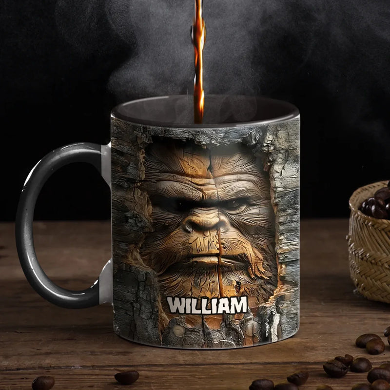 King Of The Jungle, Master Of Vibes - Family Personalized Custom 3D Inflated Effect Printed Accent Mug - Gift For Yourself, Best Friends, Siblings, Family Members