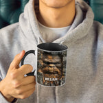 King Of The Jungle, Master Of Vibes - Family Personalized Custom 3D Inflated Effect Printed Accent Mug - Gift For Bigfoot Fans, Family, Best Friends