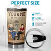 We Fulfill Each Other’s Hearts - Couple Personalized Custom Tumbler - Gift For Husband Wife, Anniversary