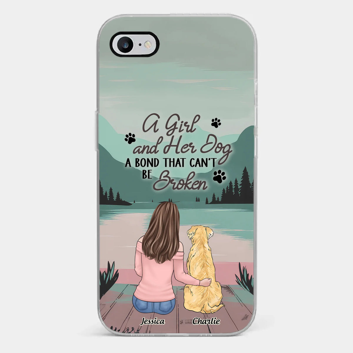 Tails Of Love - Dog Personalized Custom Clear Phone Case - Gift For Pet Owners, Pet Lovers