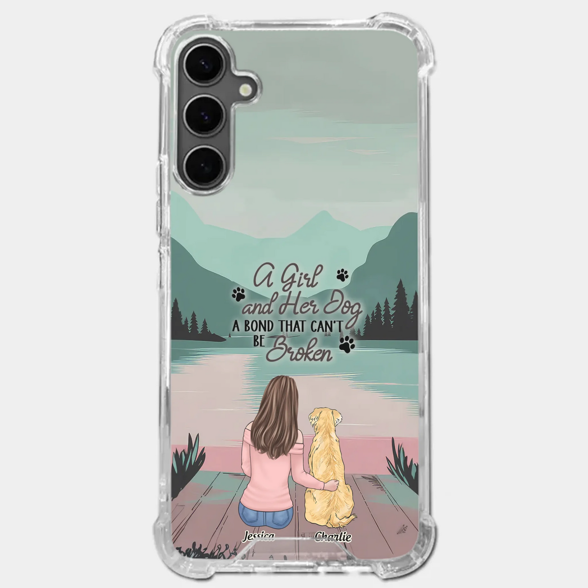 Tails Of Love - Dog Personalized Custom Clear Phone Case - Gift For Pet Owners, Pet Lovers