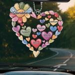 Grandparenting Is Love Without Limits - Family Personalized Custom Car Ornament - Acrylic Custom Shaped - Gift For Mom, Grandma