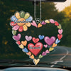 Grandparenting Is Love Without Limits - Family Personalized Custom Car Ornament - Acrylic Custom Shaped - Gift For Mom, Grandma