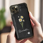 Custom Name Daisy Flower Gifts - Personalized Wallet Phone Case