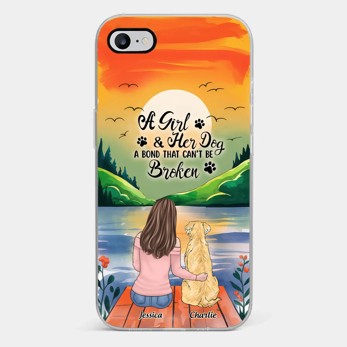 Paw-some Love - Dog Personalized Custom Clear Phone Case - Gift For Pet Owners, Pet Lovers