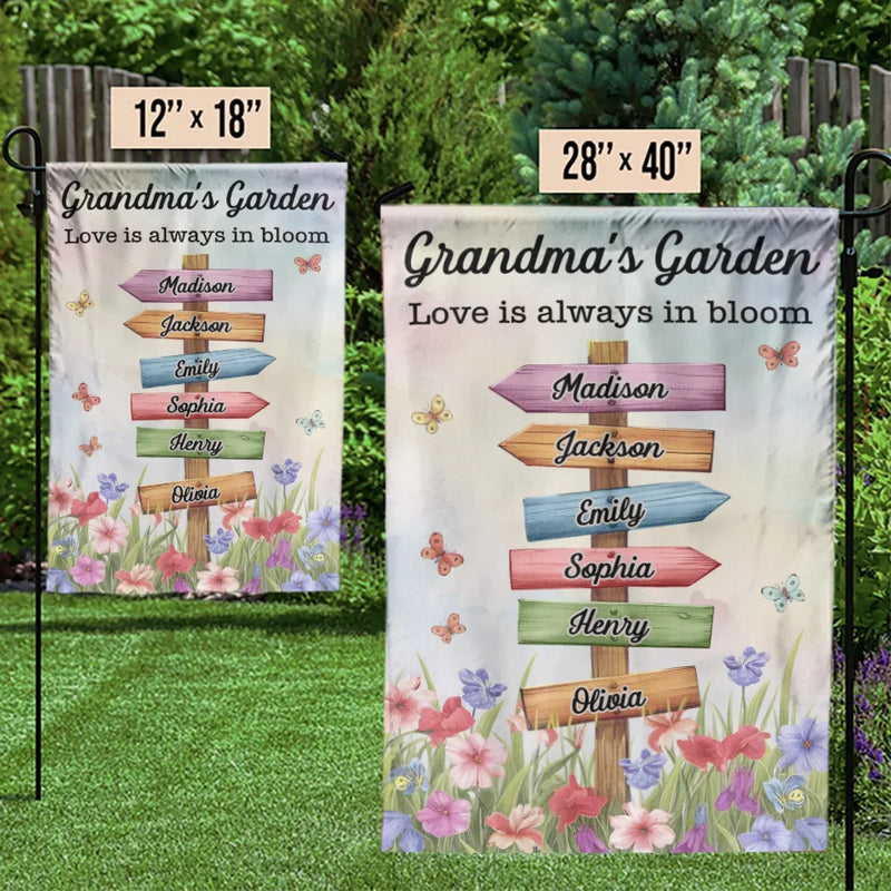 A Mother’s Love Is Endless - Family Personalized Custom Flag - Mother's Day, Gift For Mom, Grandma