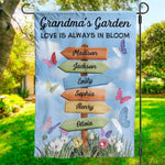 A Grandma’s Heart Is A Patchwork Of Love - Family Personalized Custom Flag - Mother's Day, Gift For Mom, Grandma