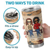 We’re Sisters Connected By Heart - Bestie Personalized Custom Tumbler -  Gift For Best Friends, BFF, Sisters