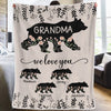 A Grandchild Is A Grandparent’s Treasure - Family Personalized Custom Blanket - Gift For Mom, Grandma