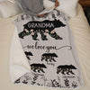 A Grandchild Is A Grandparent’s Treasure - Family Personalized Custom Blanket - Gift For Mom, Grandma