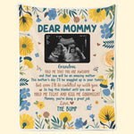 Custom Photo Pregnancy Announcement Gifts for Grandma - Personalized Blanket