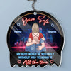 Drive Safe, I Love You - Couple Personalized Custom Shaped Acrylic Keychain - Gift For Husband Wife, Anniversary
