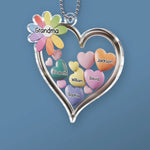 A Grandmother Is A Gift From Above - Family Personalized Custom Car Ornament - Acrylic Custom Shaped - Gift For Mom, Grandma