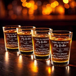 I Would Punch Him In The Face And Go Find You - Family Personalized Custom Shot Glass - Gift For Family Members