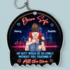 Drive Safe, I Love You - Couple Personalized Custom Shaped Acrylic Keychain - Gift For Husband Wife, Anniversary