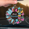 Life Is The Flower For Which Love Is The Honey - Family Personalized Custom Car Ornament - Acrylic Custom Shaped - Gift For Mom, Grandma