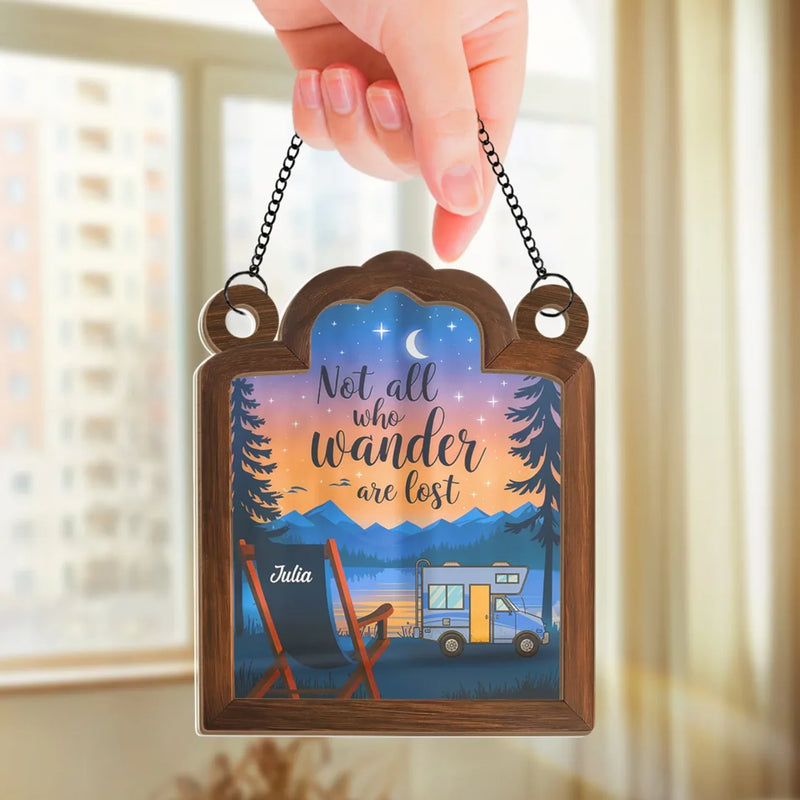 Sleep Under A Billion Stars - Family Personalized Window Hanging Suncatcher - Gift For Yourself, Best Friends, Siblings, Family Members