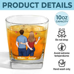 Forever Annoyingly In Love With You - Couple Personalized Custom Square Whiskey Glass - Gift For Husband Wife, Anniversary