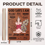 I Am Beautifully Made In God’s Image - Family Personalized Custom Leather Journal - Gift For Women