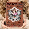 Beautiful In God's Eyes - Family Personalized Custom Leather Journal - Gift For Yourself, Best Friends, Siblings, Family Members