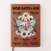 Beautiful In God's Eyes - Family Personalized Custom Leather Journal - Gift For Yourself, Best Friends, Siblings, Family Members
