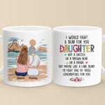A Mother’s Love, A Daughter’s Laughter - Family Personalized Custom Mug - Gift For Mom, Daughter