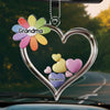 A Grandmother Is A Gift From Above - Family Personalized Custom Car Ornament - Acrylic Custom Shaped - Gift For Mom, Grandma