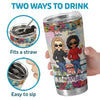 We’re The Perfect Mix Of Grace And Grit - Bestie Personalized Custom Tumbler -  Gift For Best Friends, BFF, Sisters