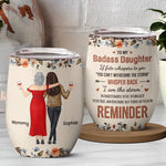 Remember, You’re Unstoppable - Family Personalized Custom Wine Tumbler -  Gift For Mom, Daughter