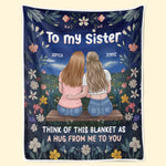You Are My Light In The Dark - Bestie Personalized Custom Blanket - Gift For Best Friends, BFF, Sisters