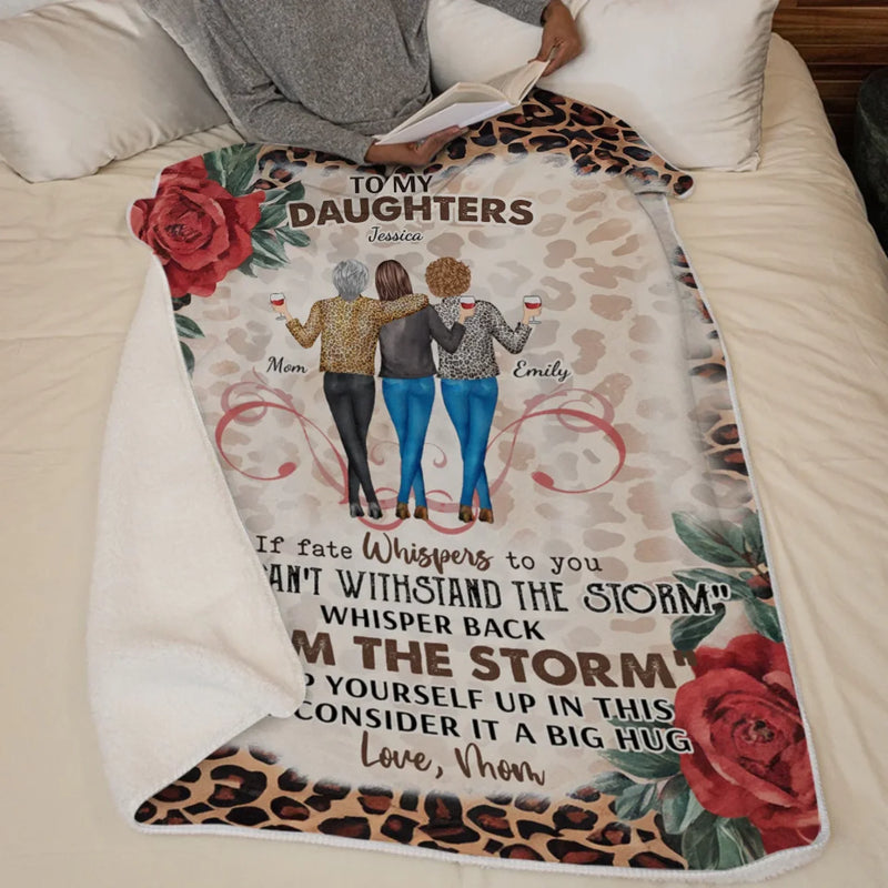 I Am The Storm - Family Personalized Custom Blanket - Mother's Day, Gift For Mom, Grandma
