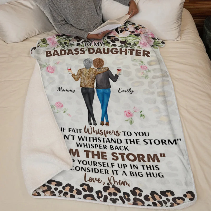 A Mother And Daughter Grow Together In Love - Family Personalized Custom Blanket - Mother's Day, Gift For Mom, Grandma