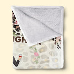 A Mother And Daughter Grow Together In Love - Family Personalized Custom Blanket - Mother's Day, Gift For Mom, Grandma