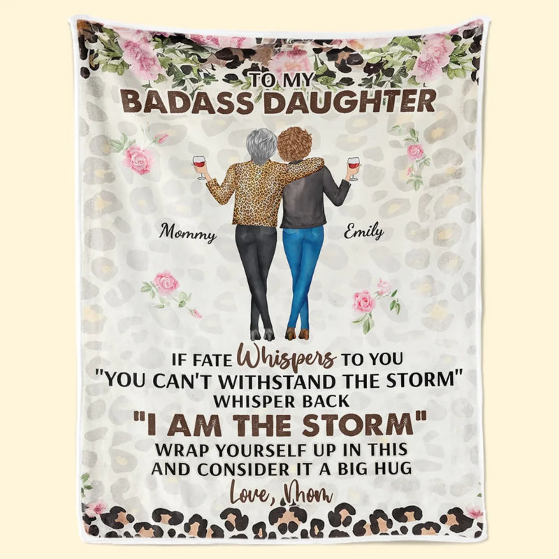 A Mother And Daughter Grow Together In Love - Family Personalized Custom Blanket - Mother's Day, Gift For Mom, Grandma