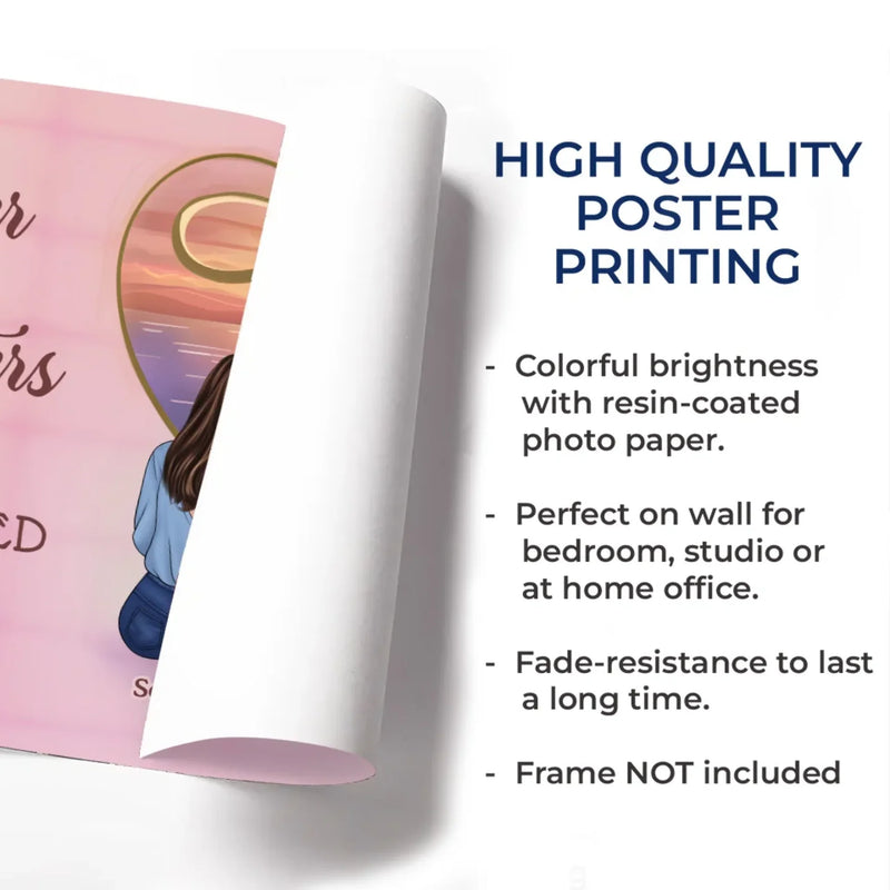 Because Every Family Has A Story Worth Sharing - Family Personalized Custom Horizontal Poster - Mother's Day, Gift For Mom, Grandma, Daughter