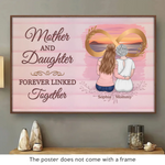 Because Family Is The Heart Of Every Home - Family Personalized Custom Horizontal Poster - Mother's Day, Gift For Mom, Daughter