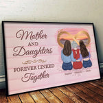 Because Family Is The Heart Of Every Home - Family Personalized Custom Horizontal Poster - Mother's Day, Gift For Mom, Daughter