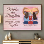 Because Family Is The Heart Of Every Home - Family Personalized Custom Horizontal Poster - Mother's Day, Gift For Mom, Daughter
