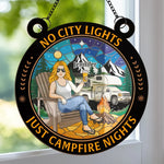 A Little Piece Of The Outdoors For Your Favorite Space - Family Personalized Window Hanging Suncatcher Ornament - Gift For Campers, RV Travelers, Family