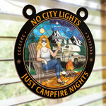 A Little Piece Of The Outdoors For Your Favorite Space - Family Personalized Window Hanging Suncatcher Ornament - Gift For Campers, RV Travelers, Family