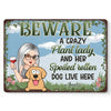 A Fun Reminder That Pets Make A House A Home - Dog Personalized Custom Home Decor Metal Sign - House Warming Gift For Pet Owners, Pet Lovers