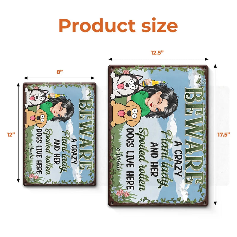 A Fun Reminder That Pets Make A House A Home - Dog Personalized Custom Home Decor Metal Sign - House Warming Gift For Pet Owners, Pet Lovers