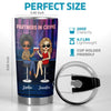 Partners In Crime And Cocktails - Bestie Personalized Custom Tumbler -  Gift For Best Friends, BFF, Sisters
