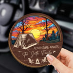 Breathe In Nature - Family Personalized Custom Car Visor Clip - Gift For Yourself, Best Friends, Siblings, Family Members