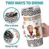 Fur-Ever In My Heart - Dog & Cat Personalized Custom 3D Inflated Effect Printed Tumbler - Gift For Pet Owners, Pet Lovers
