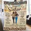 You’re The Friend My Heart Chose - Bestie Personalized Custom Blanket - Gift For Best Friends, BFF, Sisters