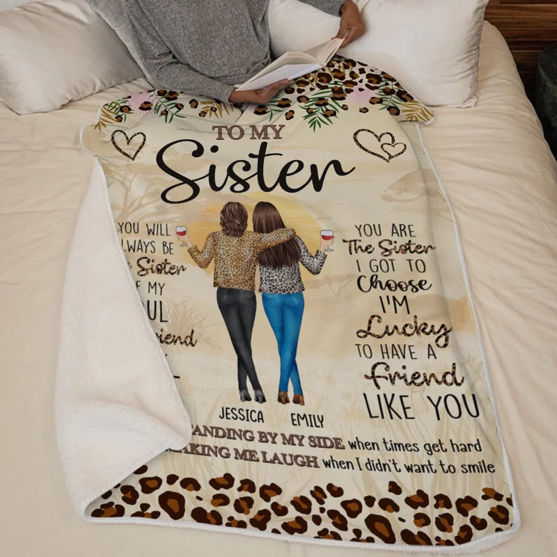 Our Friendship Is Written On My Heart - Bestie Personalized Custom Blanket - Gift For Best Friends, BFF, Sisters