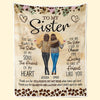 Our Friendship Is Written On My Heart - Bestie Personalized Custom Blanket - Gift For Best Friends, BFF, Sisters