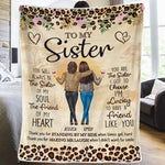 Our Friendship Is Written On My Heart - Bestie Personalized Custom Blanket - Gift For Best Friends, BFF, Sisters